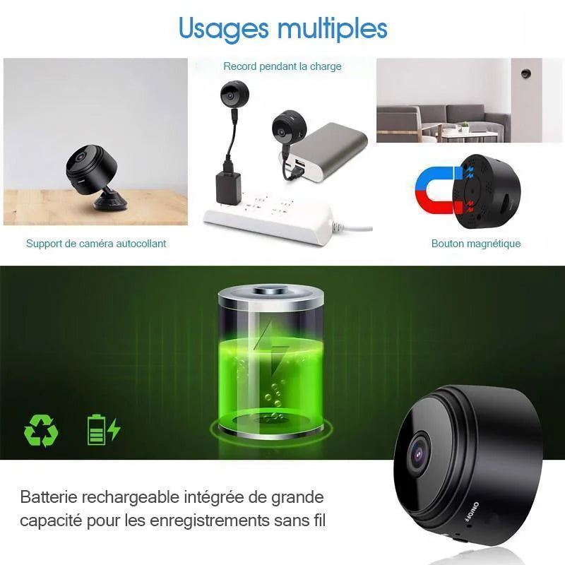 Mini Caméra Sans Fil HD