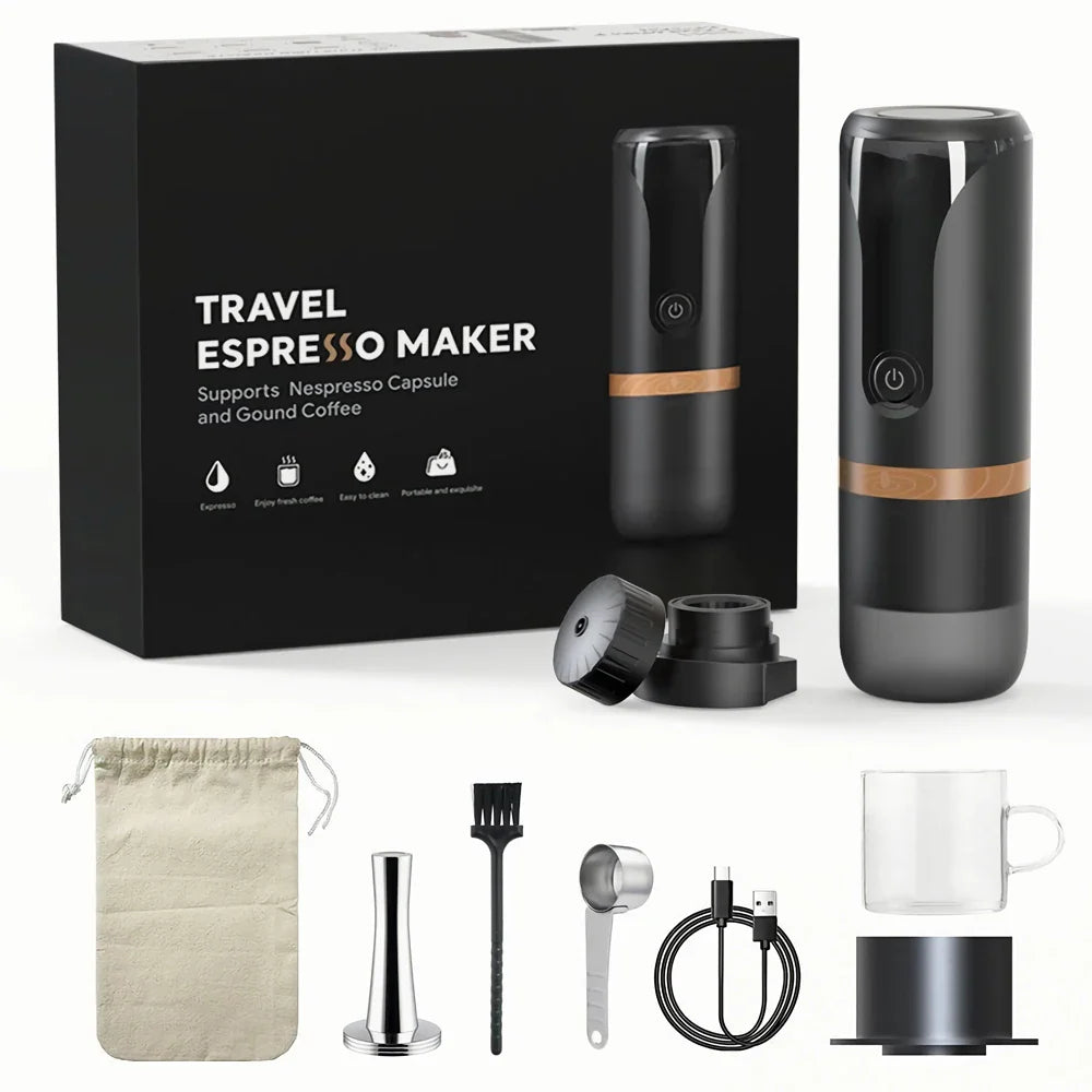 Machine à Café Portable + 6 Accessoires