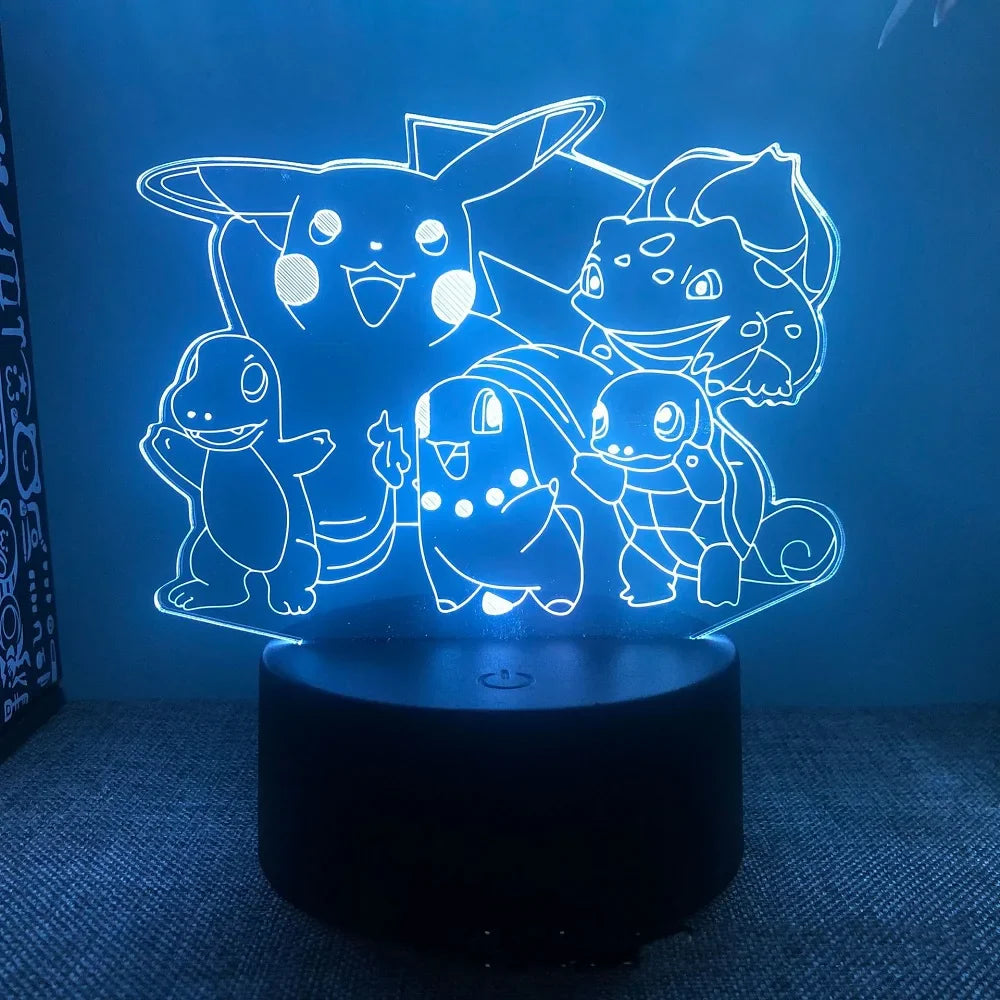 Veilleuse LED 3D (7 Couleurs)