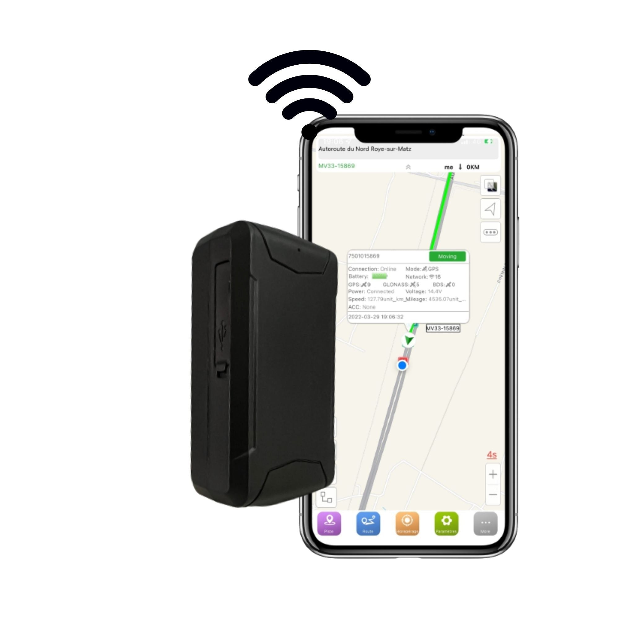 Tracker GPS Professionnel - Batterie autonome